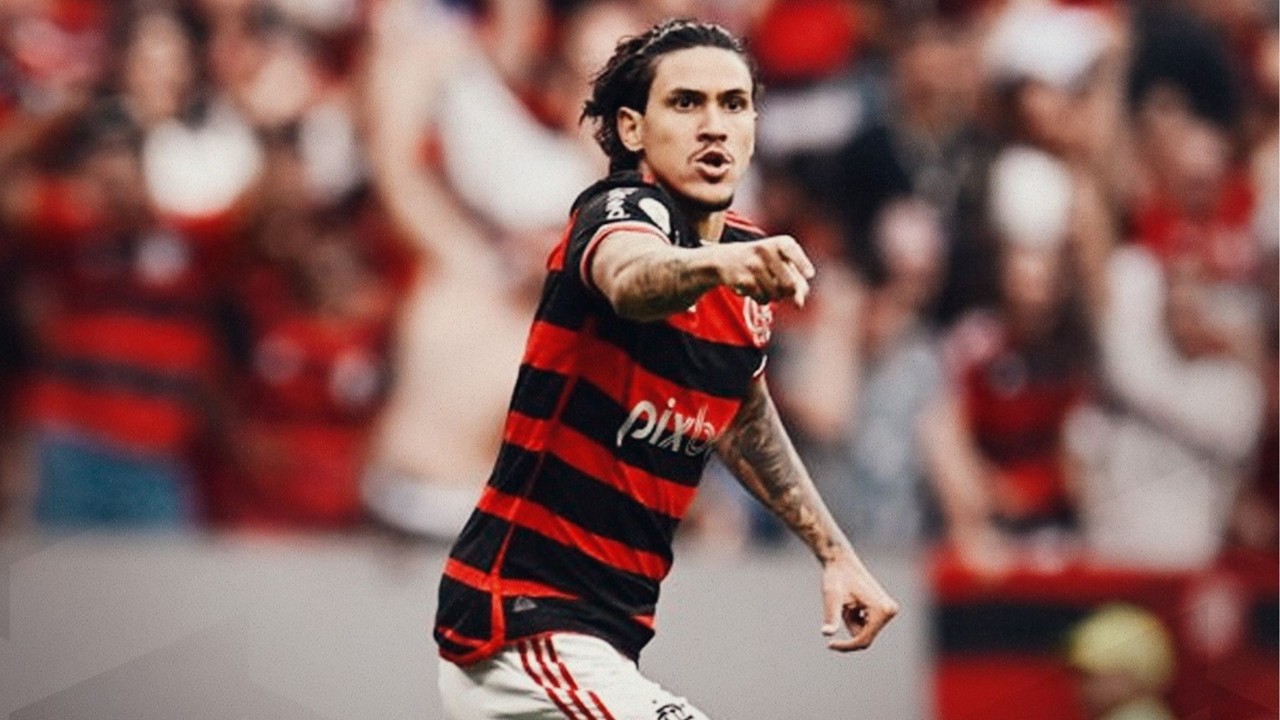 O atacante Pedro marcou um dos gols da vitória do Flamengo contra o Criciúma