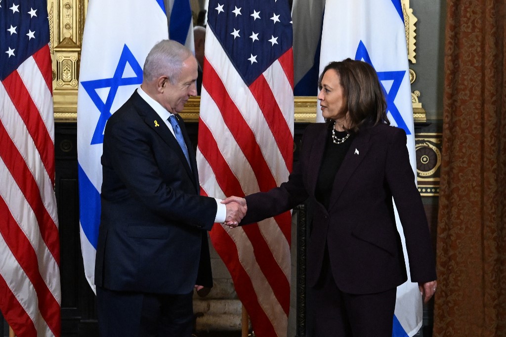  Benjamin Netanyahu e Kama Harris se encontraram nesta quinta-feira