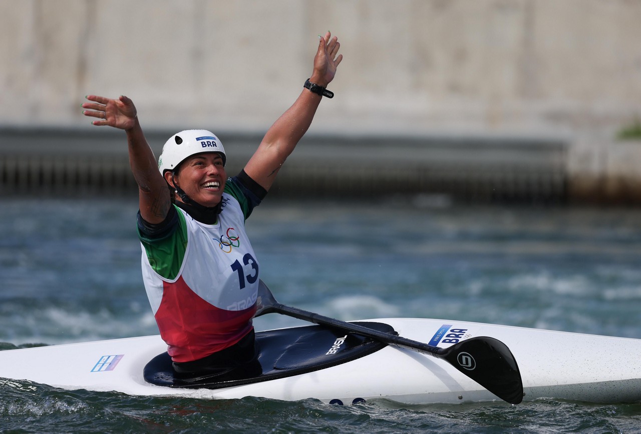 Ana Satila da Canoagem durante semifinal