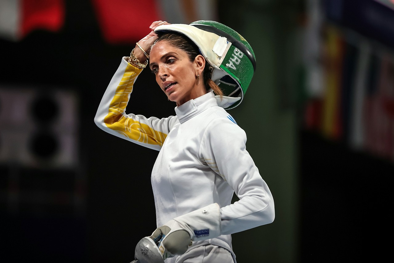 Esgrimista ítalo-brasileira Nathalie Moellhausen 
