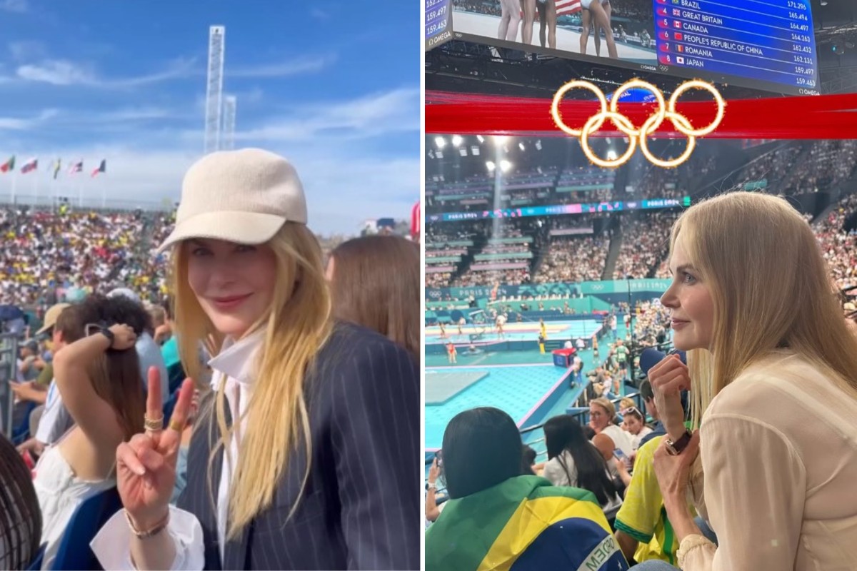 Nicole Kidman, "pé quente", presencia mais uma medalha do Brasil: o bronze na ginástica artística