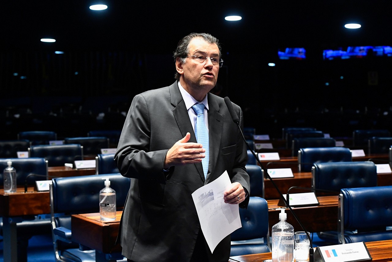 O senador Eduardo Braga, líder do MDB no Senado e relator da regulamentação da reforma tributária
