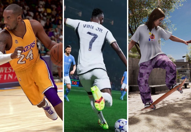 NBA 2K24, EA SPORTS FC 24 e Sessions: Skate Sim são alguns dos jogos indicados