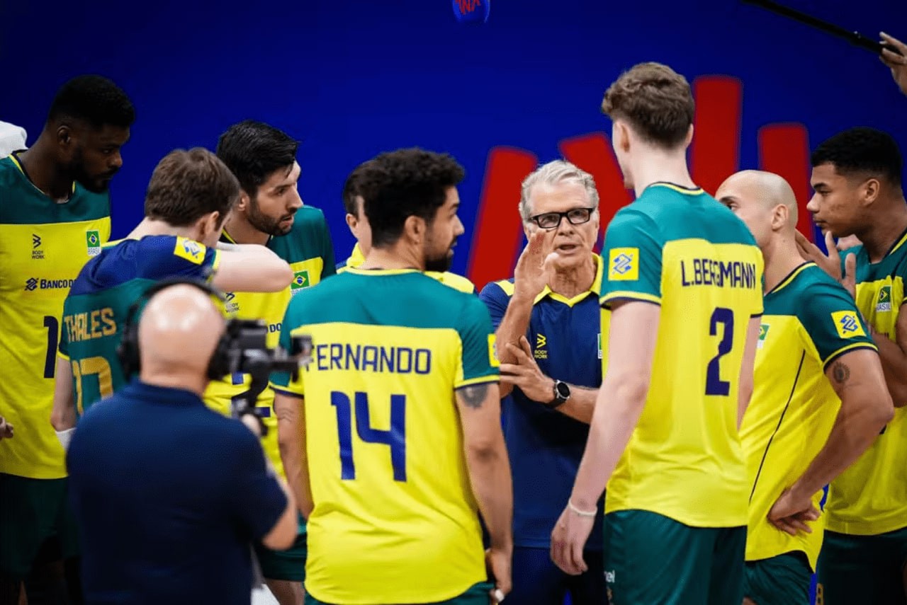 Seleção masculina de vôlei vence segundo amistoso contra a Alemanha com mais facilidade
