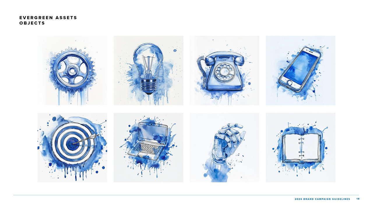 SHRM 2026 Brand Campaign Watercolor Illustrations