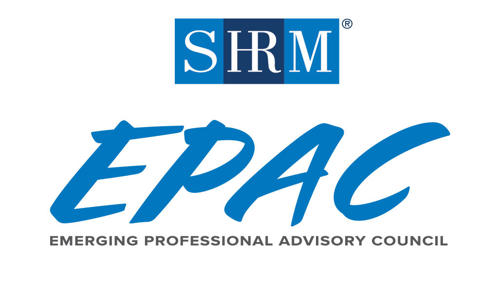 The logo for SHRM epac.