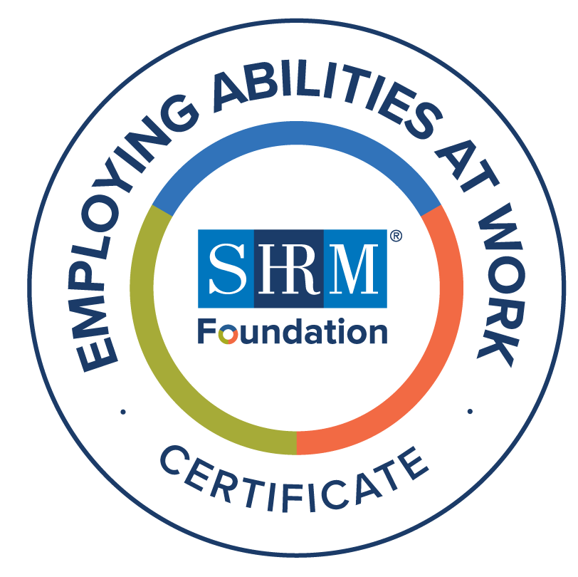 Employing Abilities at Work Certificate Badge