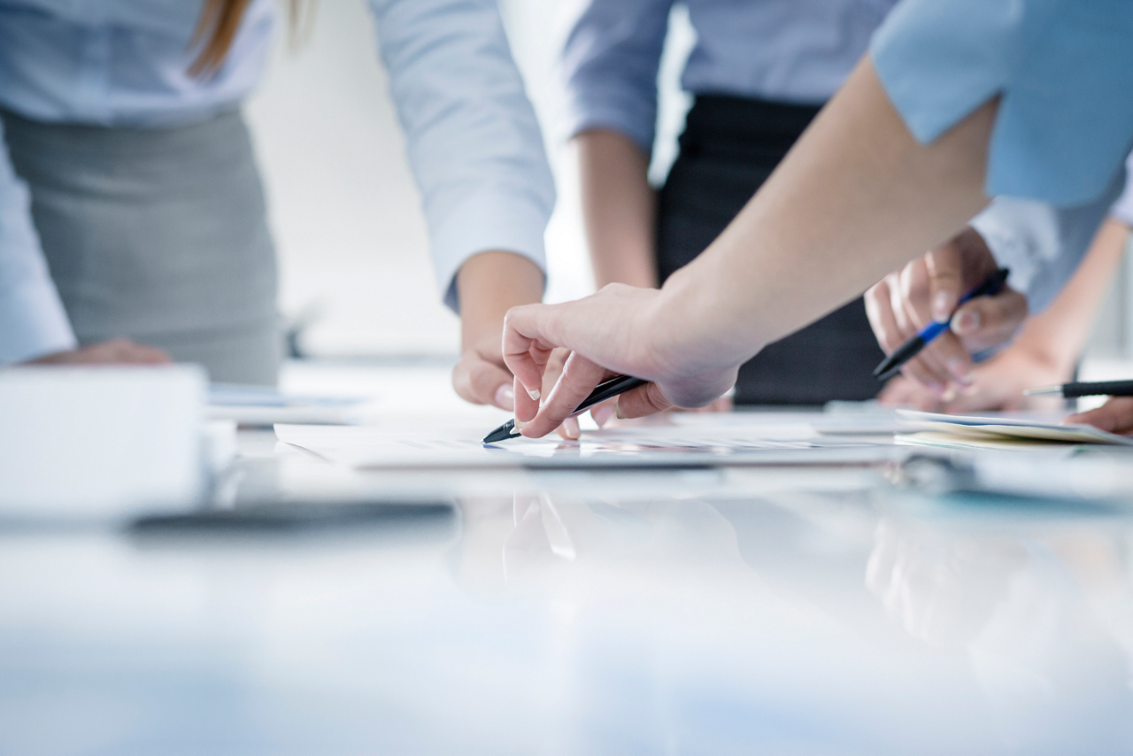 Young people on a business meeting