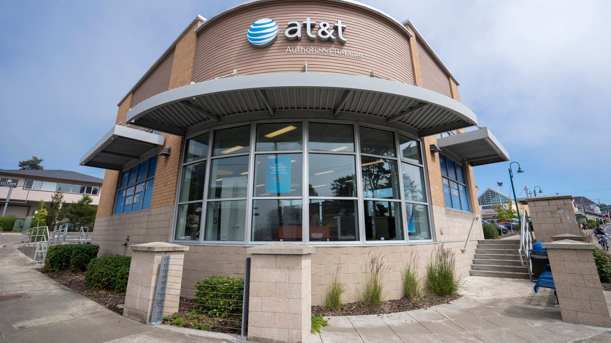 A at&t store in san francisco, california.