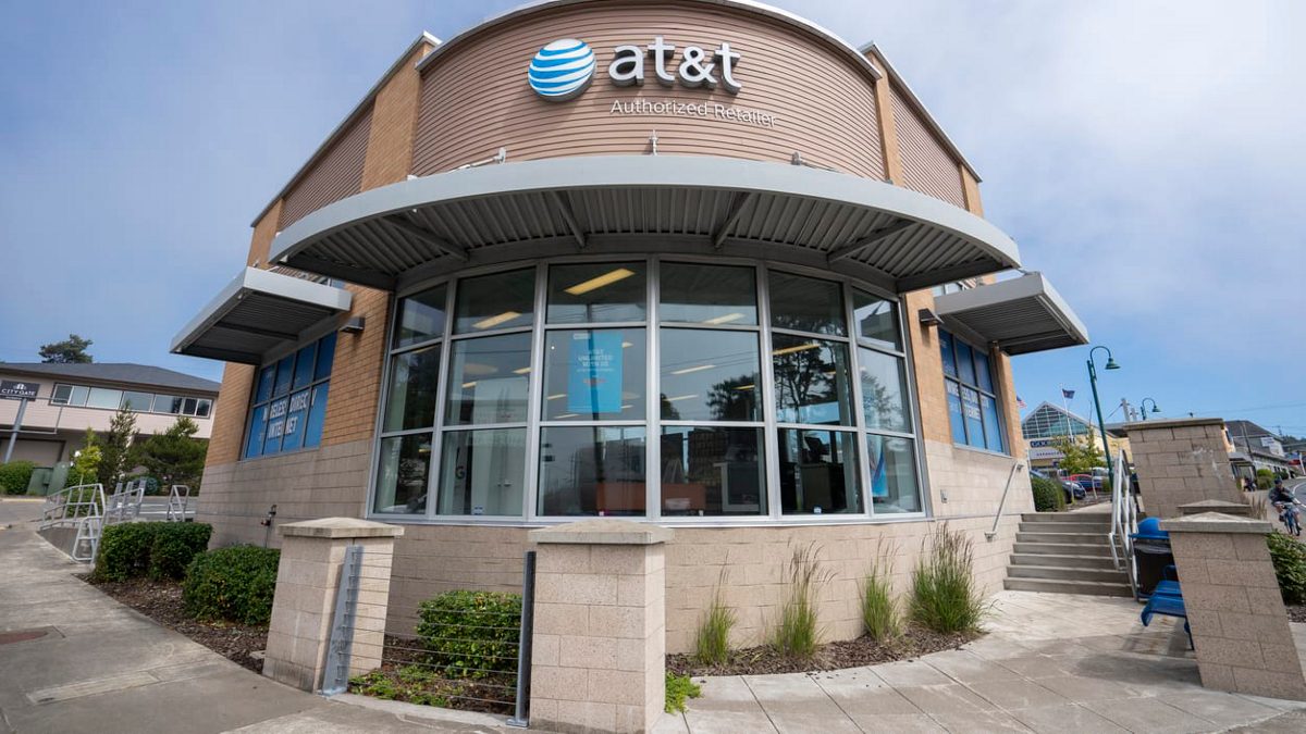 A at&t store in san francisco, california.