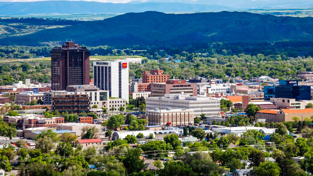 An aerial view of the city of boise, idaho.
