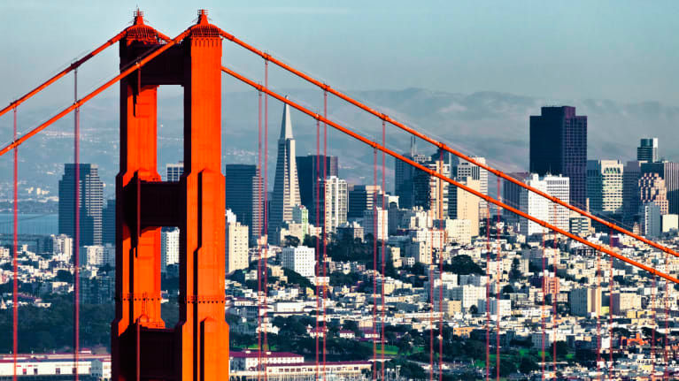 The golden gate bridge in san francisco, california.