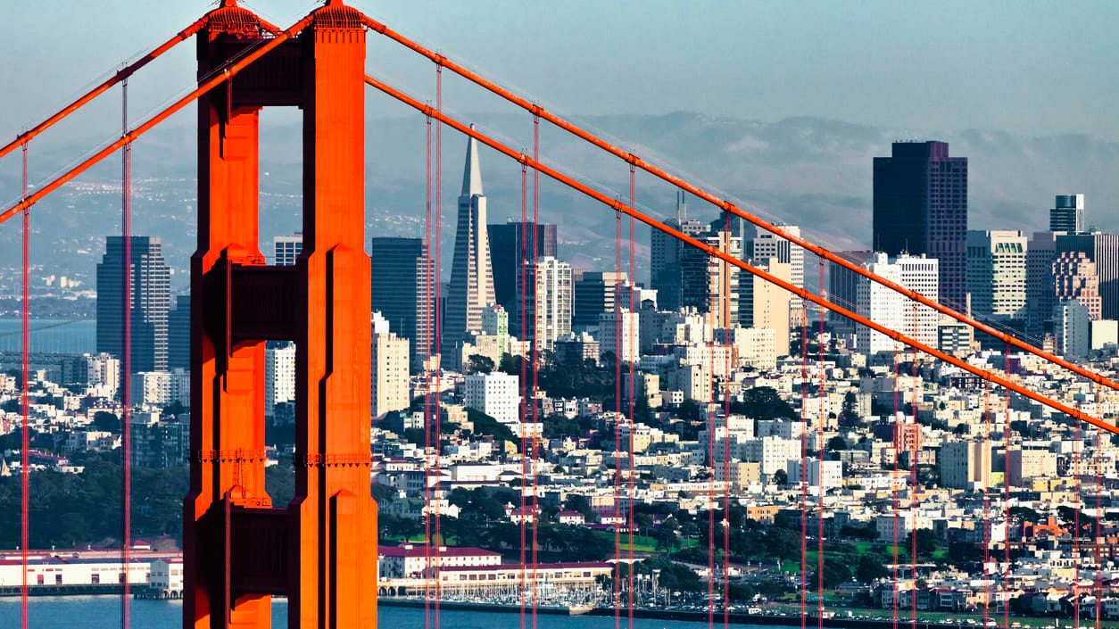 The golden gate bridge in san francisco, california.