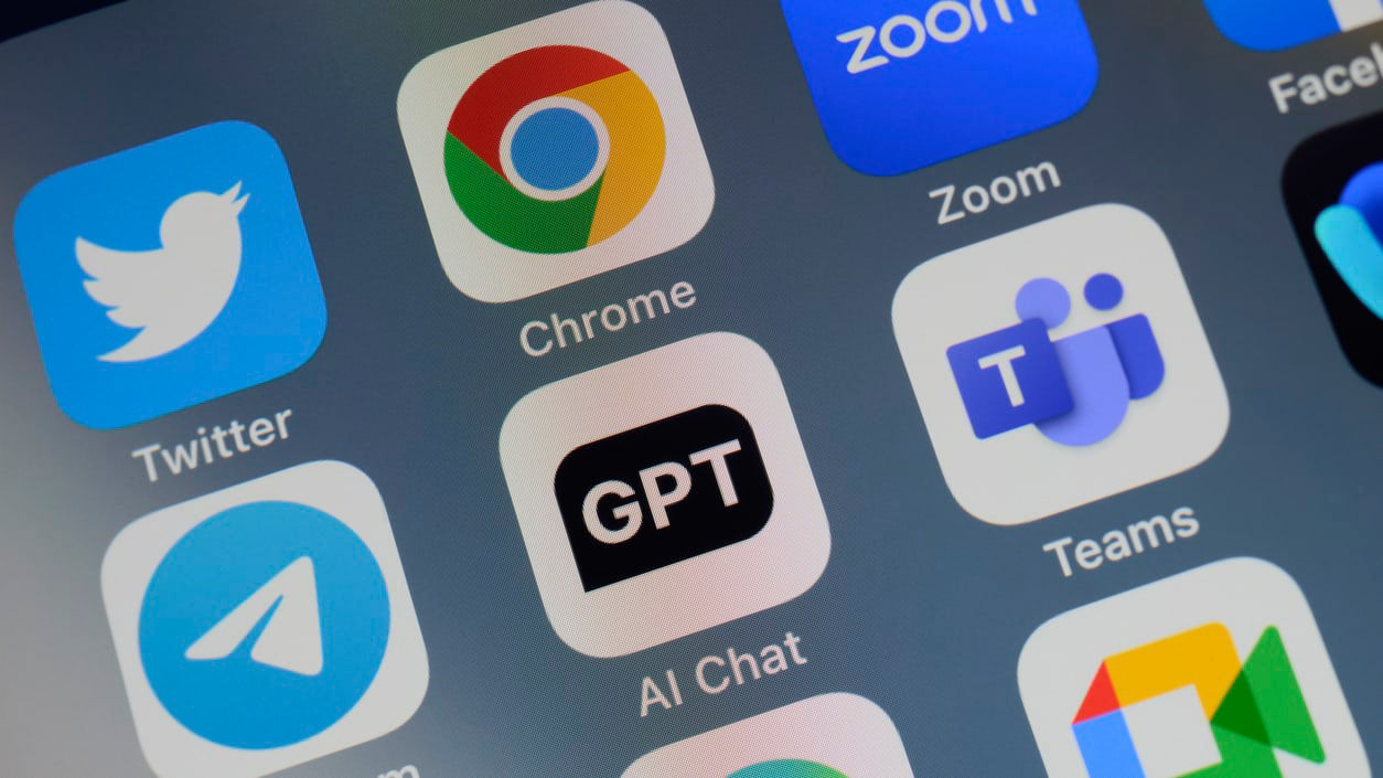 The gpt logo is displayed on a cell phone.