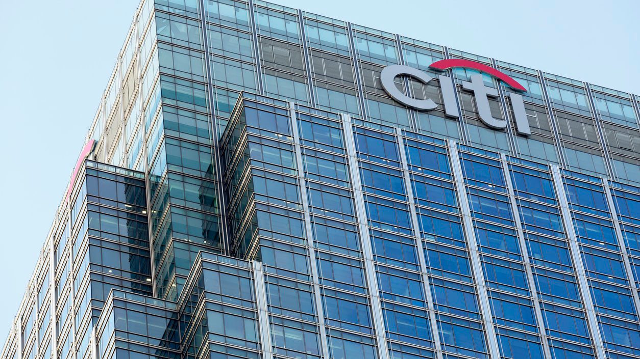 A building with the citi logo on it.