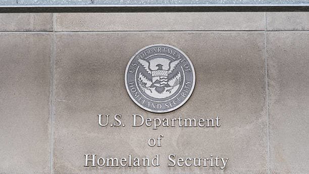 The u s department of homeland security building.