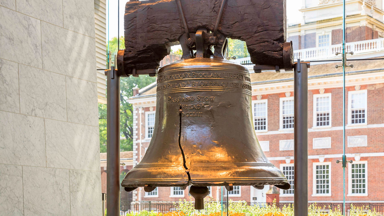 Liberty bell in philadelphia, pennsylvania.