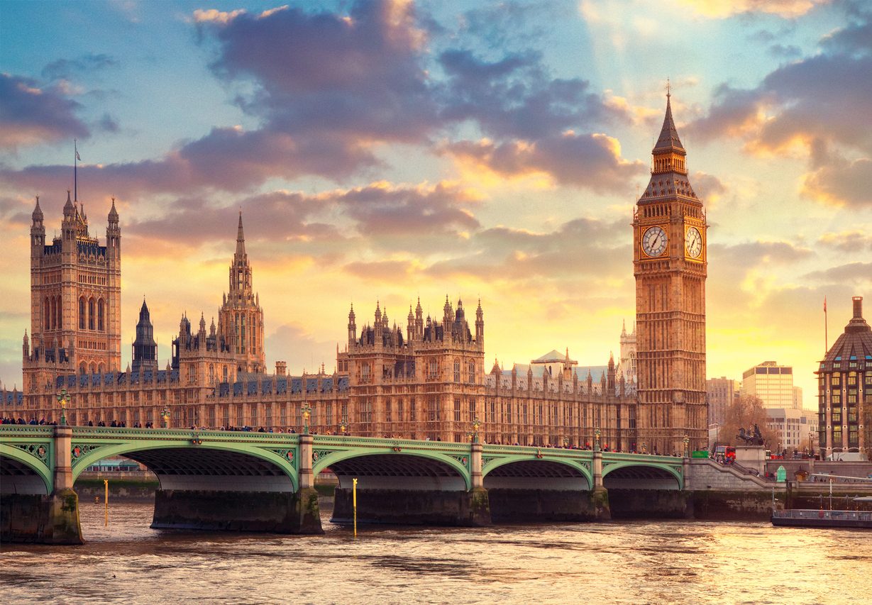 London's Houses of Parliament and Big Ben