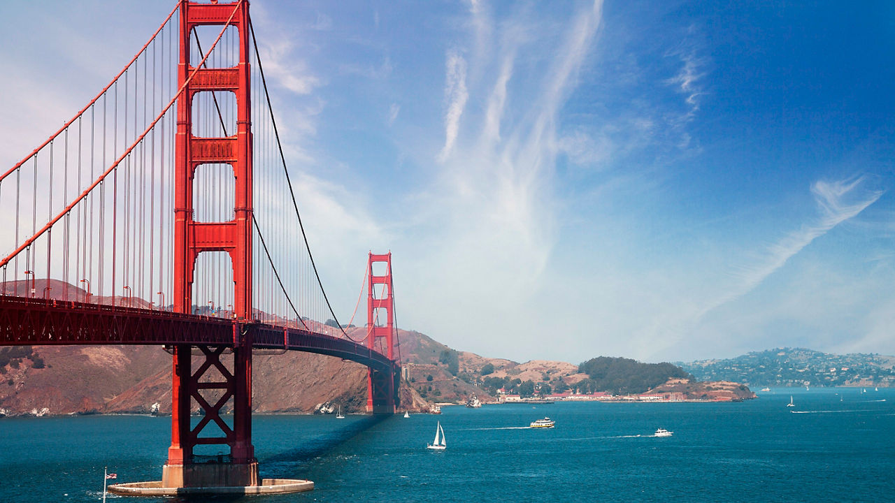The golden gate bridge in san francisco, california.