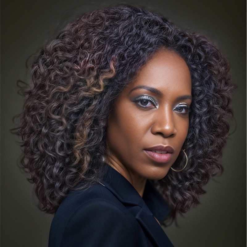 Headshot of Adrina Walker with Green Background