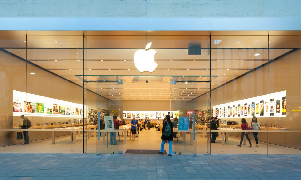 An Apple store