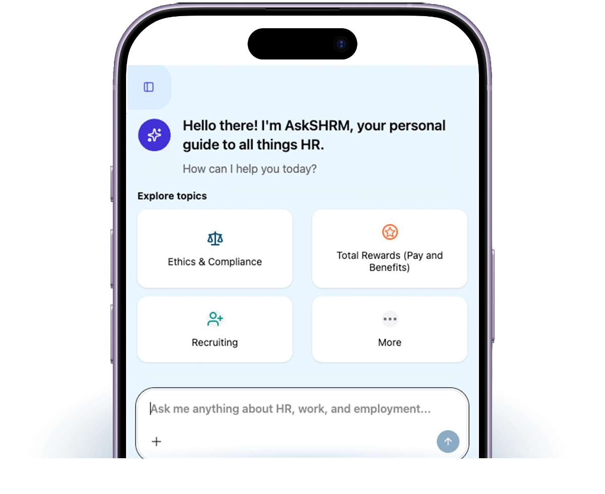 Ask SHRM Mobile Experience