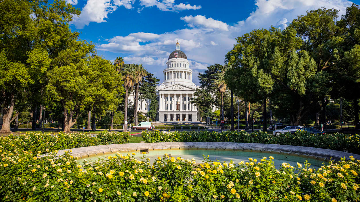 California state capitol building in sacramento, california.
