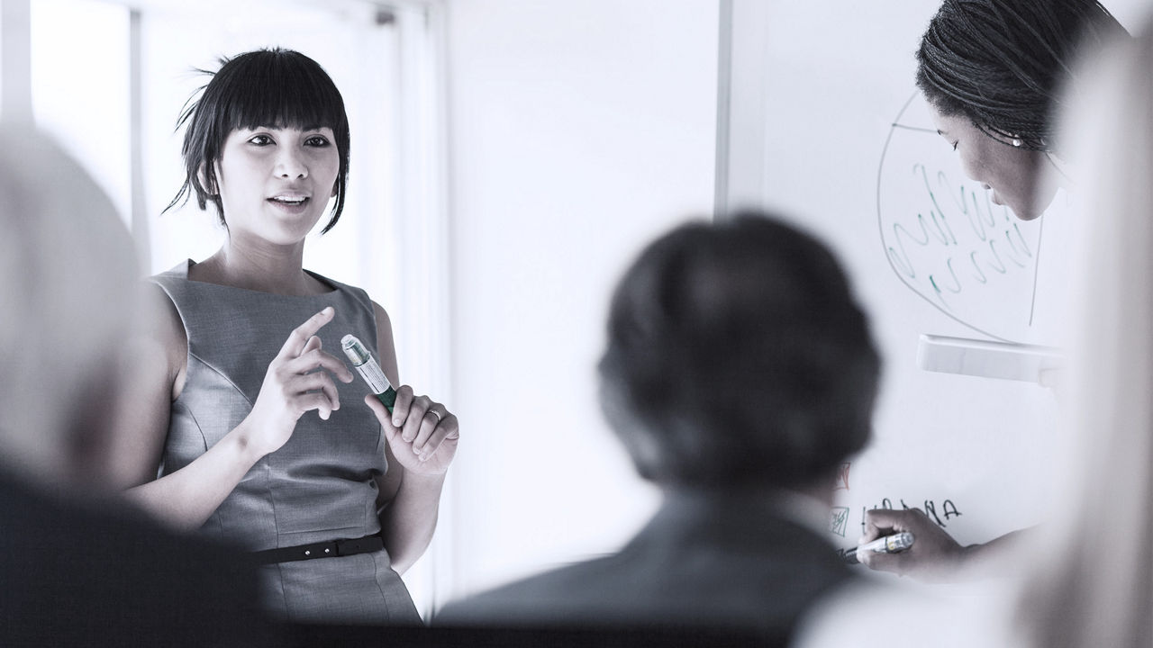 ceo speaking to staff