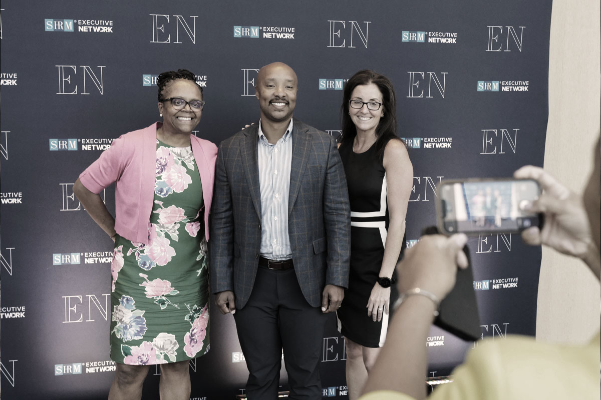 SHRM members at conference