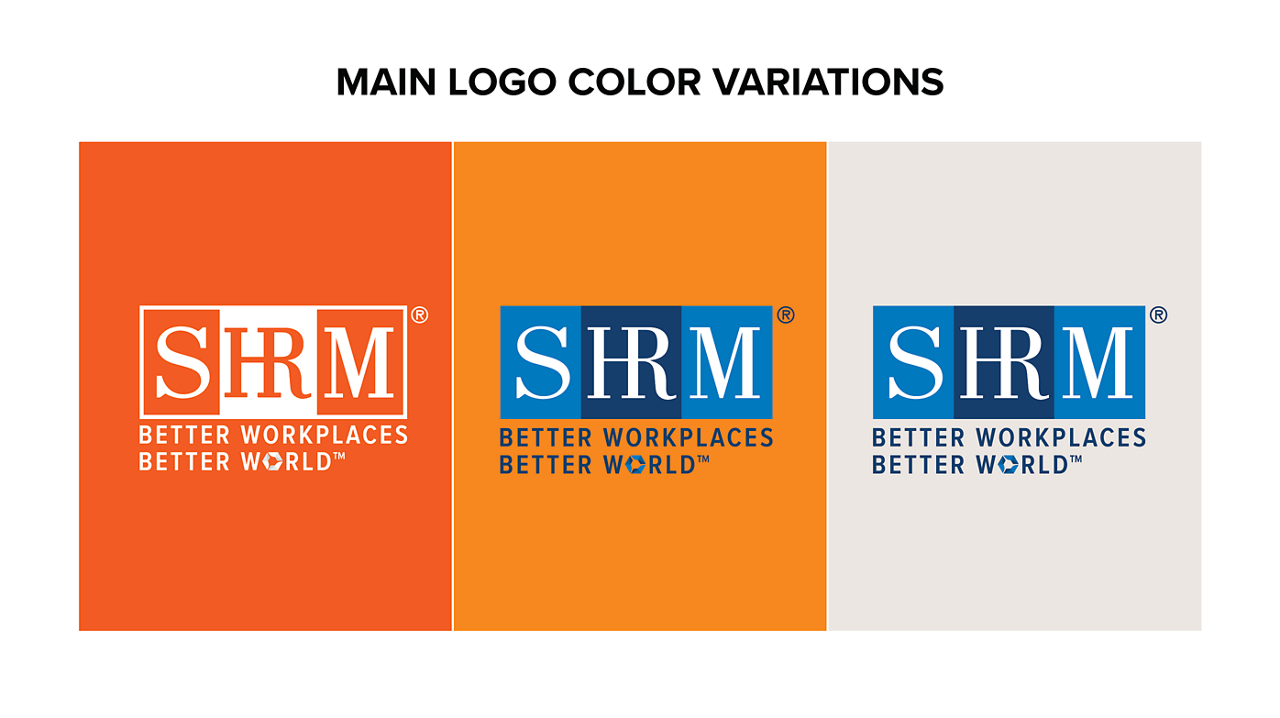 SHRM Civility Logo Color Variations Example
