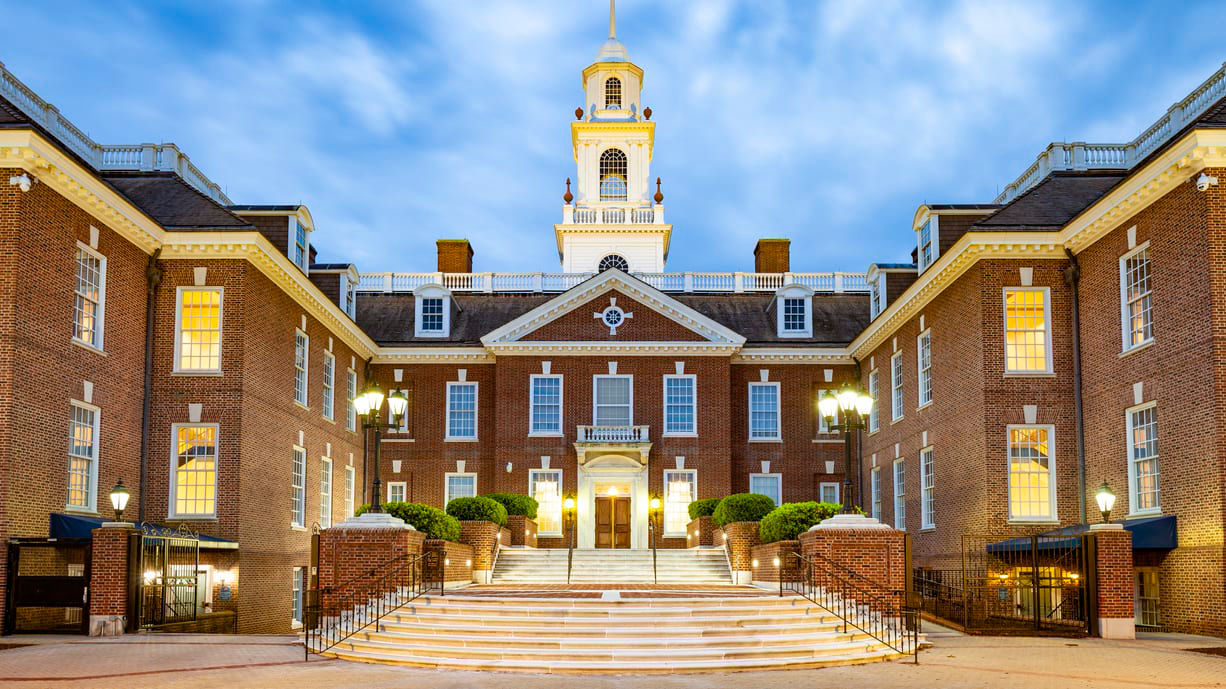 A brick building with a clock tower.
