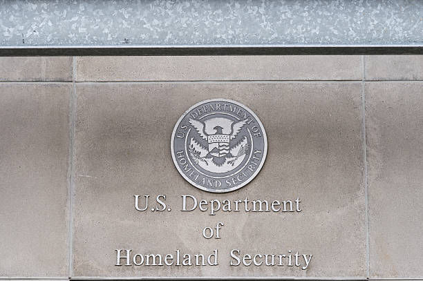 DHS seal on wall
