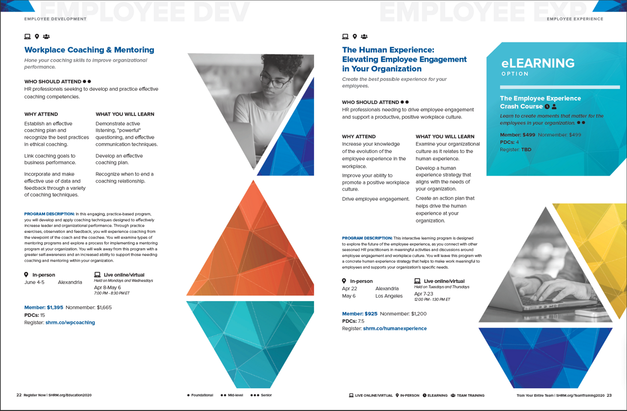 shrm education layout