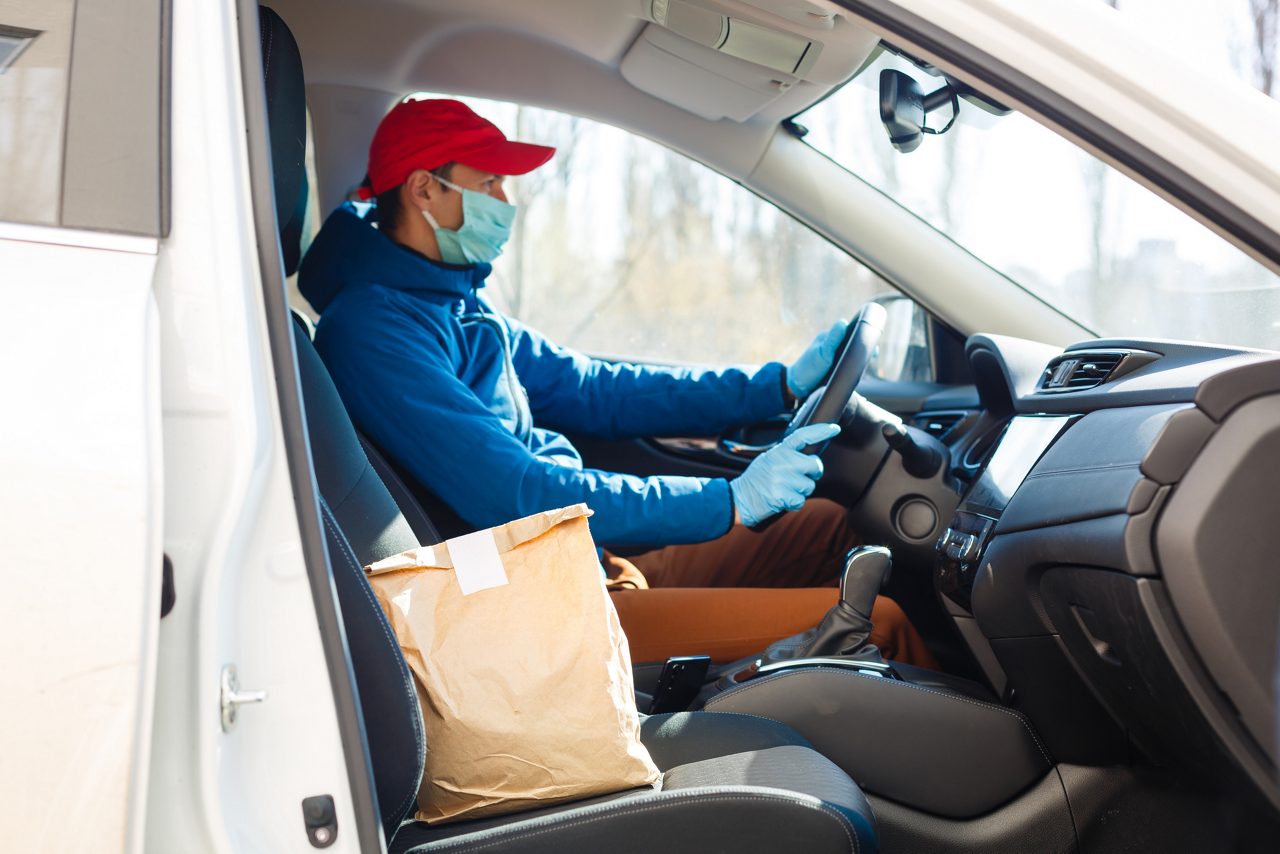 driver delivering food