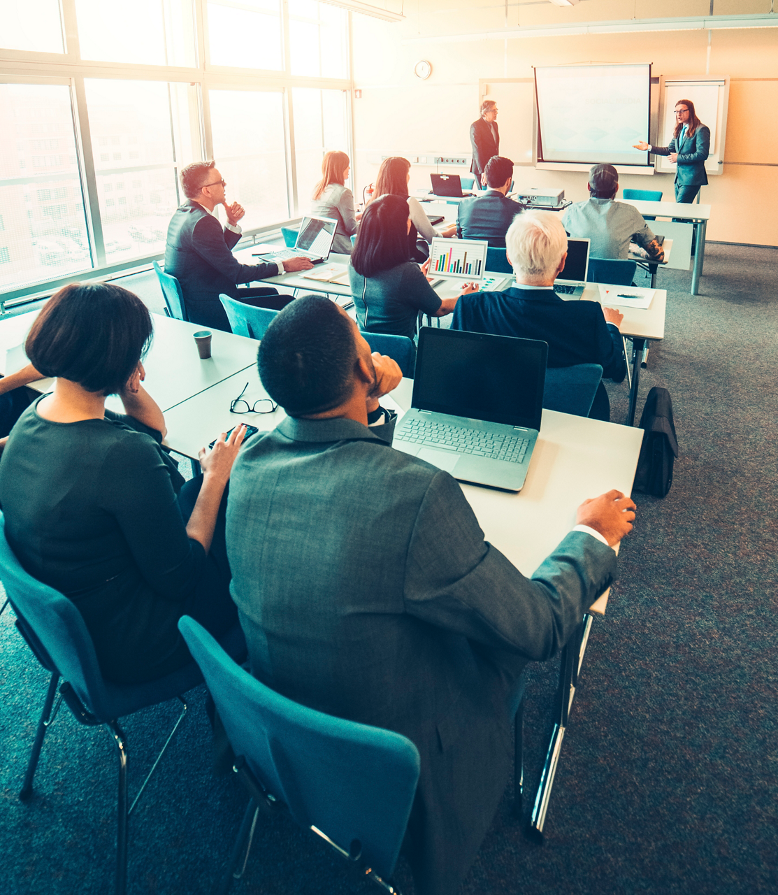 Lecture classroom teaching people