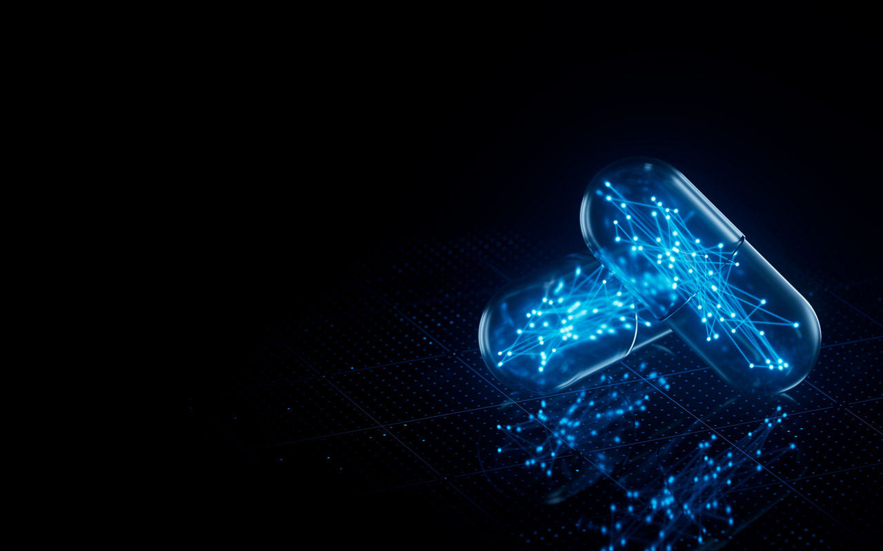 worker in a hard hat wearing futuristic protective glasses