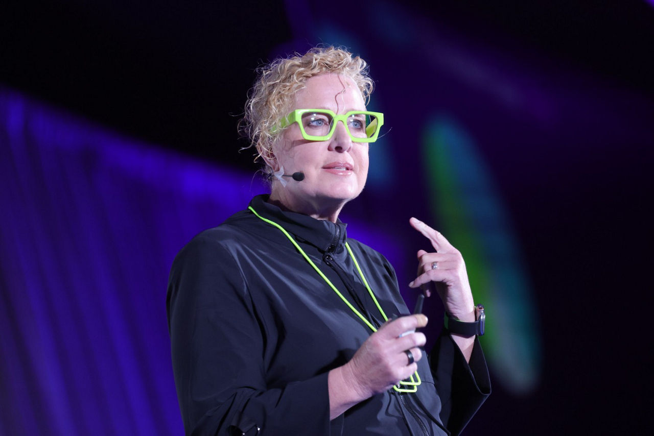 Heather McGowan speaking at Talent26 conference