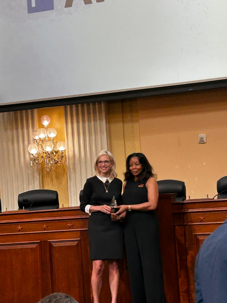 Emily M. Dickens presented the Excellence in Congressional Management Award at CMF's 9th Annual Democracy Awards