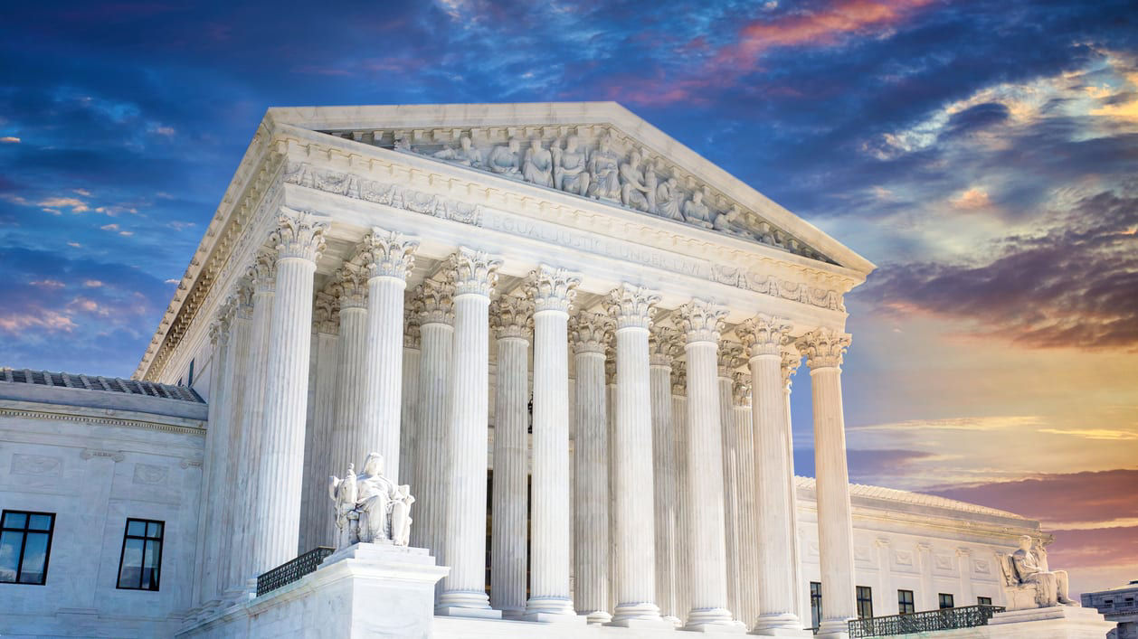 The supreme court building in washington, dc.