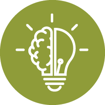 brain lightbulb icon
