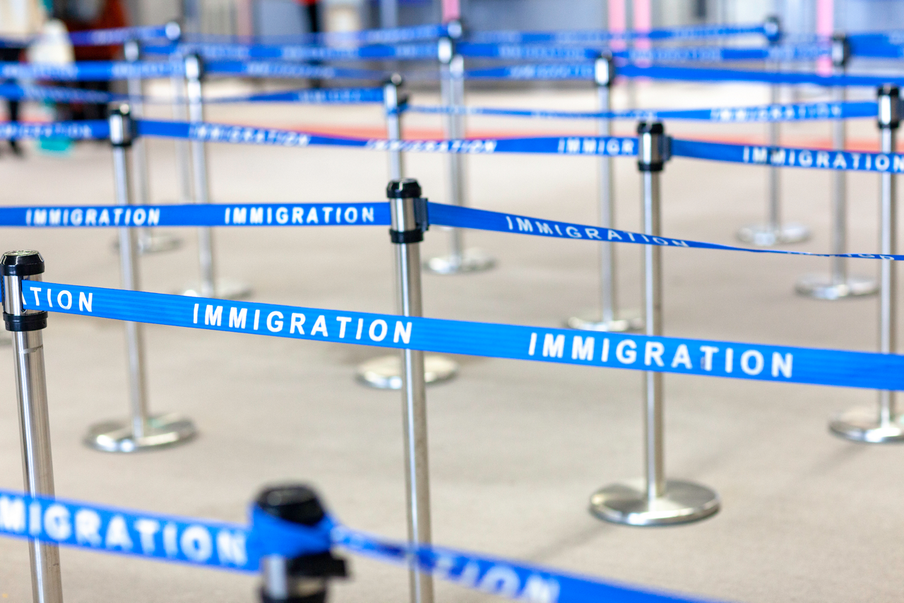 immigration board line