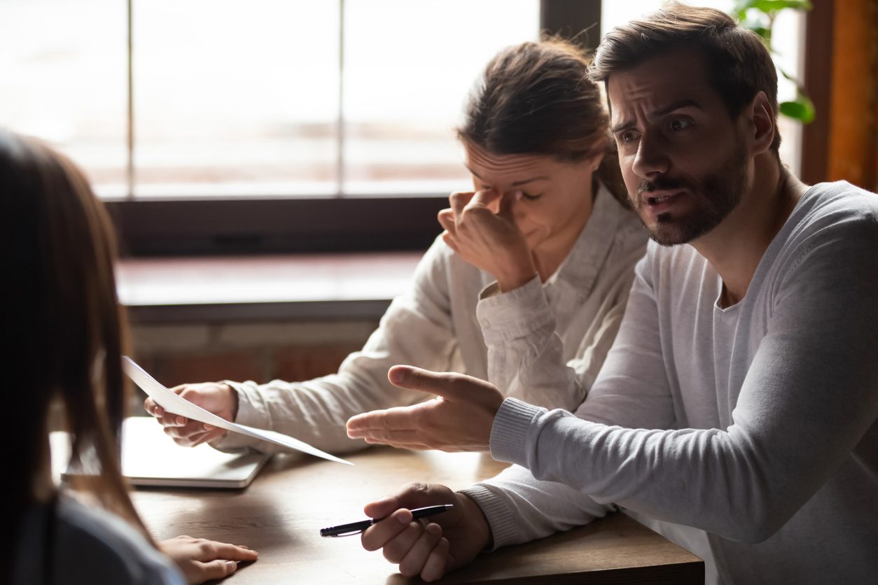 Dispute in an office setting