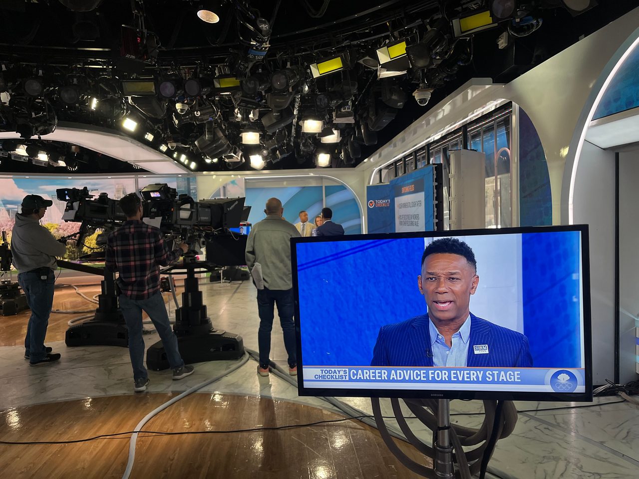 SHRM President and CEO Johnny C. Taylor, Jr., SHRM-SCP, on set at NBC's Today Show