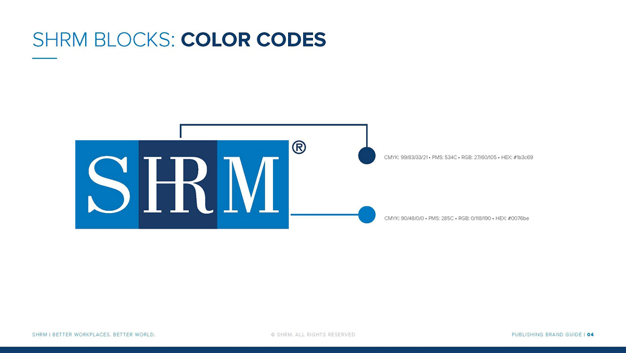 SHRM Kogan Page Publishing Color Codes