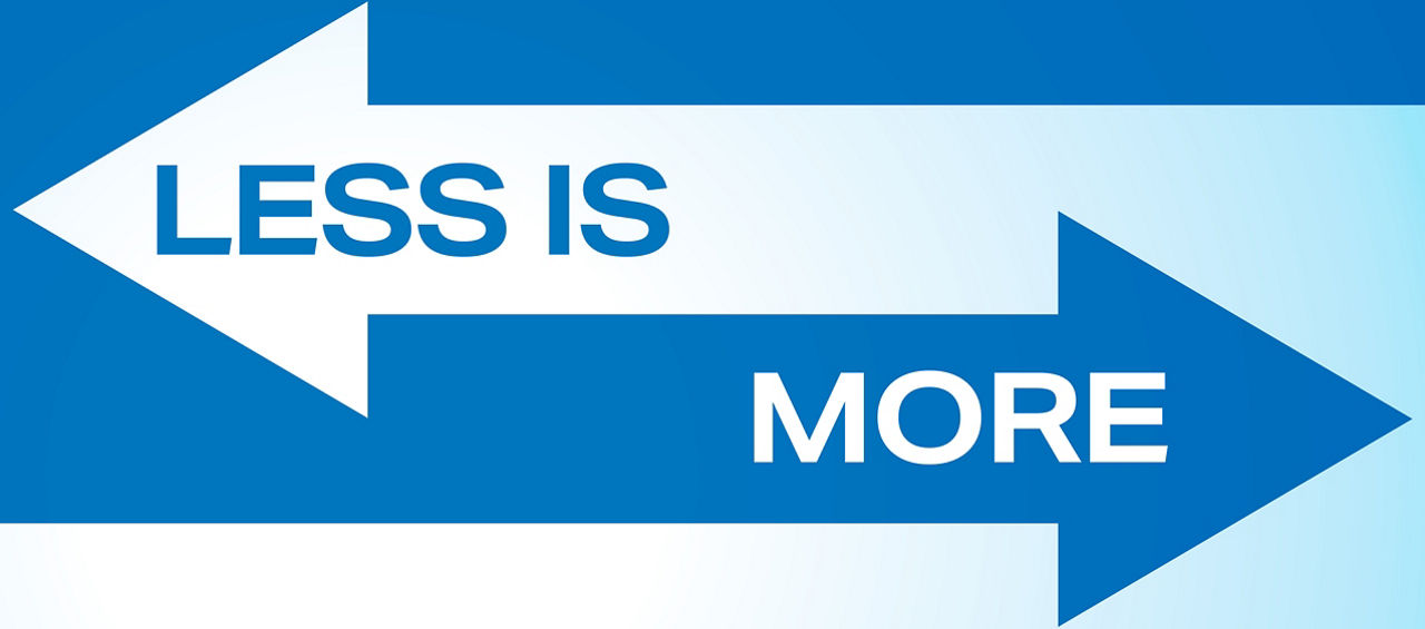 less is more - article cover image