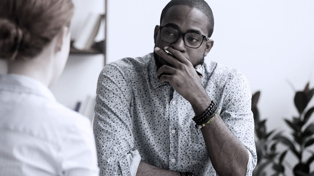 manager listening to an employee