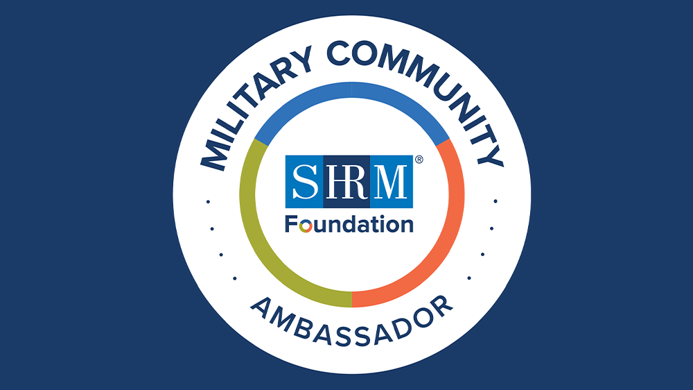 military veteran at work