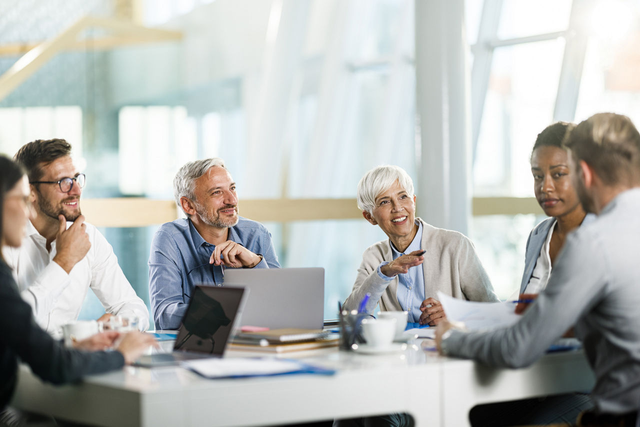multigenerational group meeting