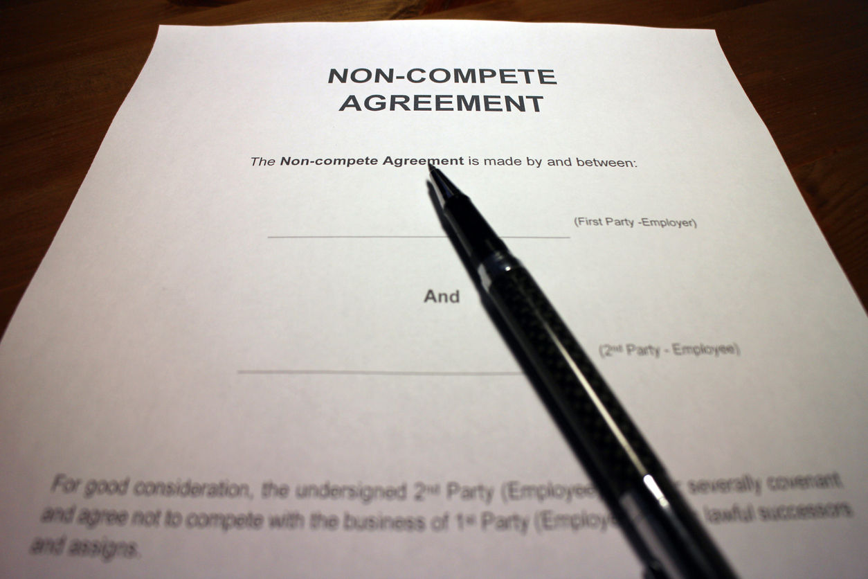 A non-compete agreement
