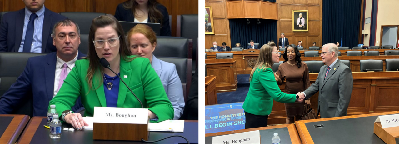 Paige Boughan testifies before Congress